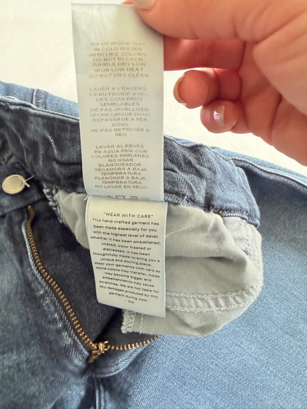 Good American "Soft Tech Good Skate" Indigo Blue Denim High Waist Wide Leg Jean - Picture 13 of 16